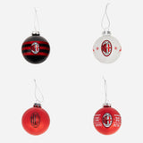 AC MILAN CHRISTMAS ORNAMENTS SET OF 4